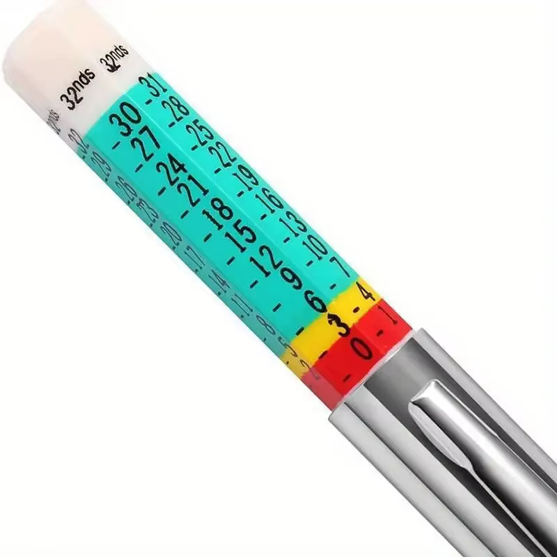 Jauge de profondeur de bande de roulement de pneu de voiture, 25mm, outil de mesure de détection d'u