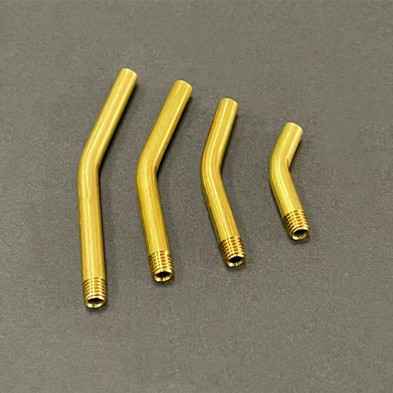 Tube courbé creux en laiton fileté M5/M6/M8
