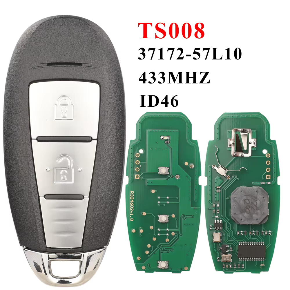 Jingyuqin TS008 clé de voiture intelligente pour Suzuki Swift Kizashi 2010-2018 2/3 boutons télécomm