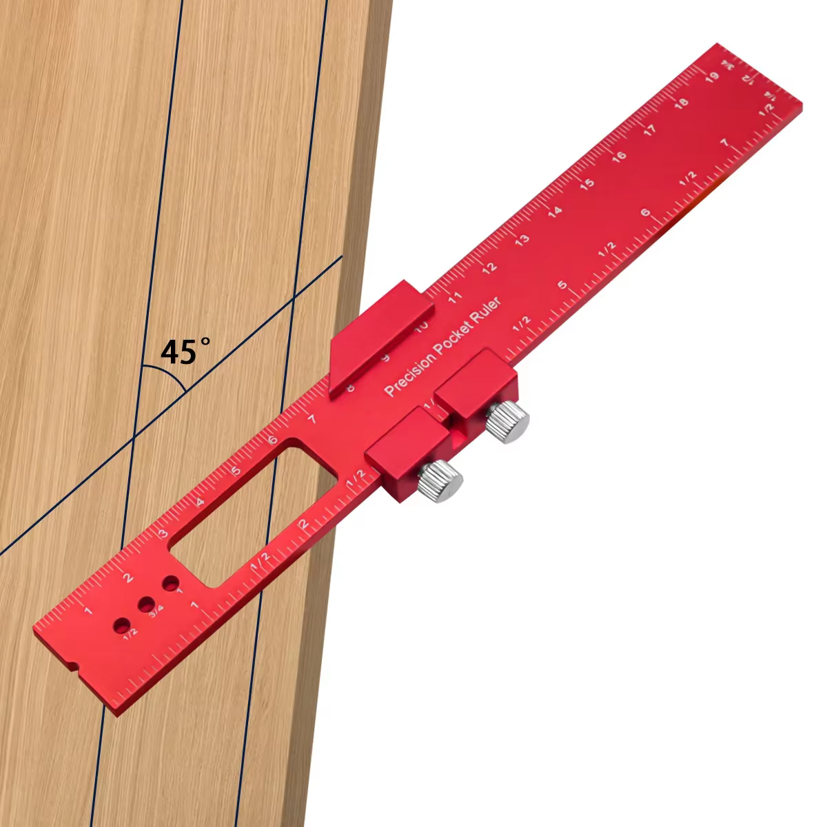 Règle de poche de précision, règle de traçage de Type T, règle de piste carrée en T pour menuiserie,