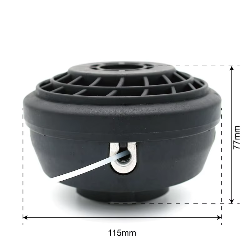 Tête de coupe de qualité, couvercle en aluminium, roulement, ligne de filetage automatique