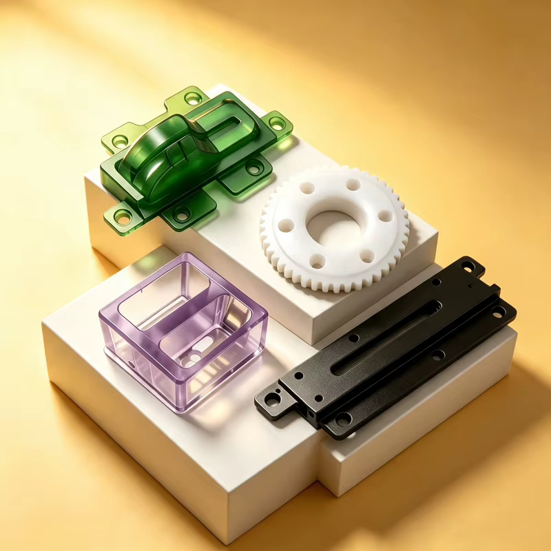 Pièces usinées CNC de précision, pièces en plastique personnalisées ABS POM PC PMMA PTFE PEEK et piè