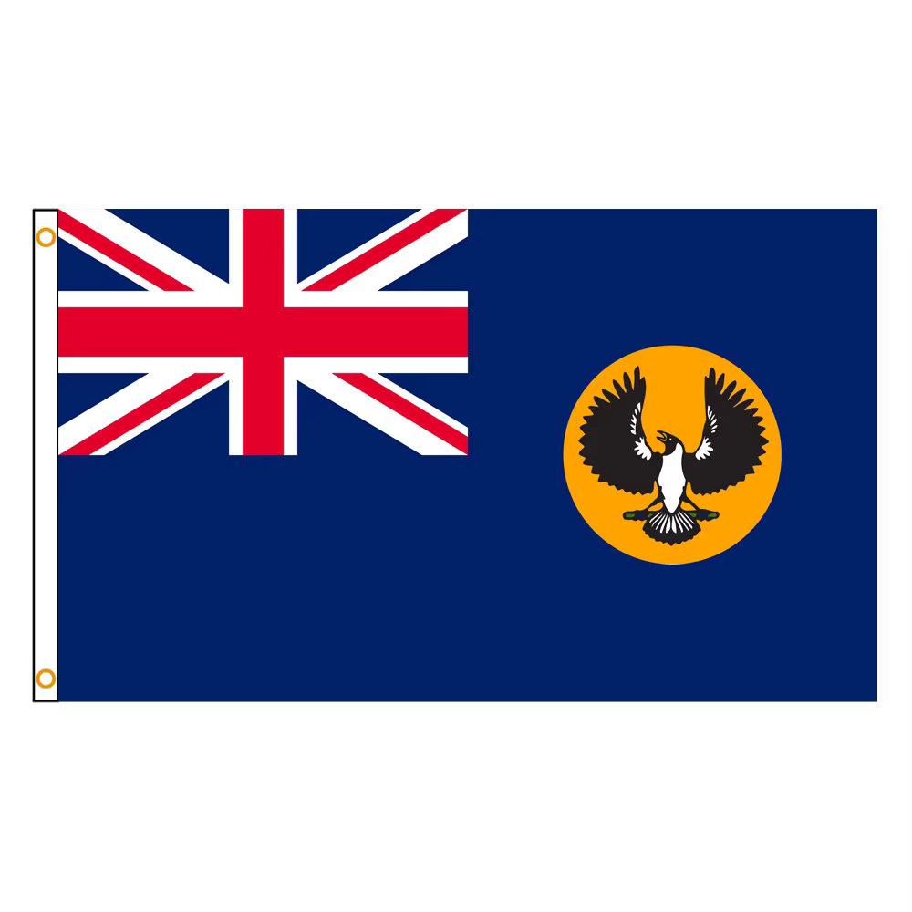 Drapeau de l'État d'Australie du Sud (SA) 3x5 pieds, couleurs vives et résistant à la décoloration, 