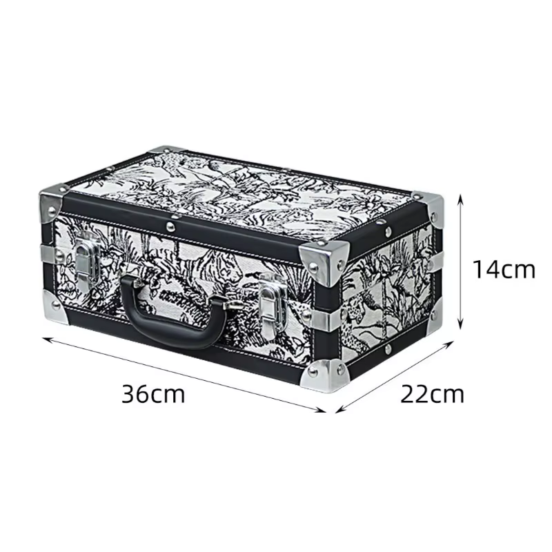 Boîte de rangement en cuir, boîtes de rangement pour vêtements, étui d'organisation d'accessoires de