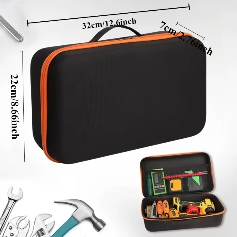 Boîte de rangement d'outils avec plusieurs compartiments et sacs à fermeture éclair - Sac de rangeme