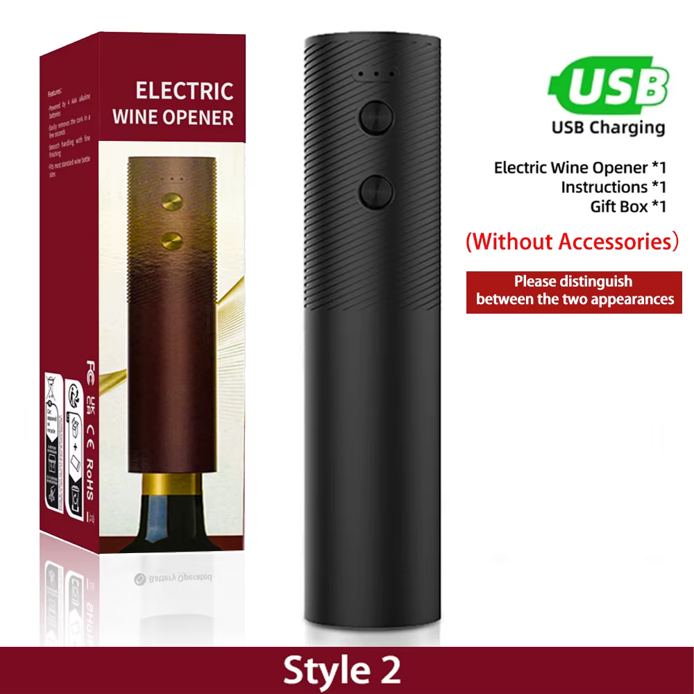 Ouvre-bouteille électrique automatique, Rechargeable par USB, grande batterie, sans effort, pour cui