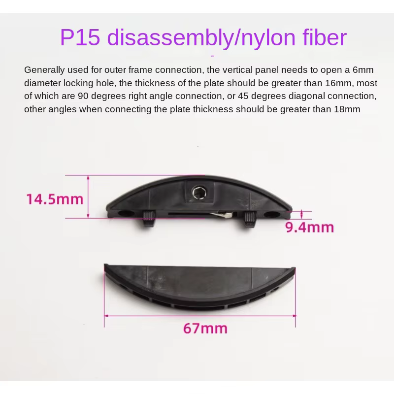 50 paires de connecteurs invisibles Lamino pour le travail du bois, accessoires réutilisables P15 P1