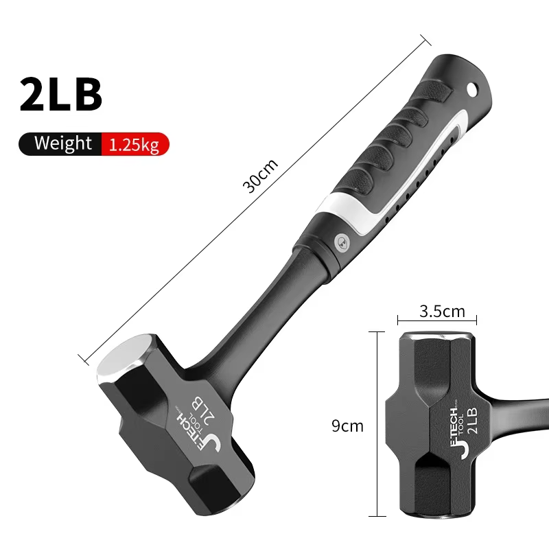 Marteau à traîneau Z50 2LB-3LB, une pièce robuste en acier forgé, perçage de briques, marteau de fis