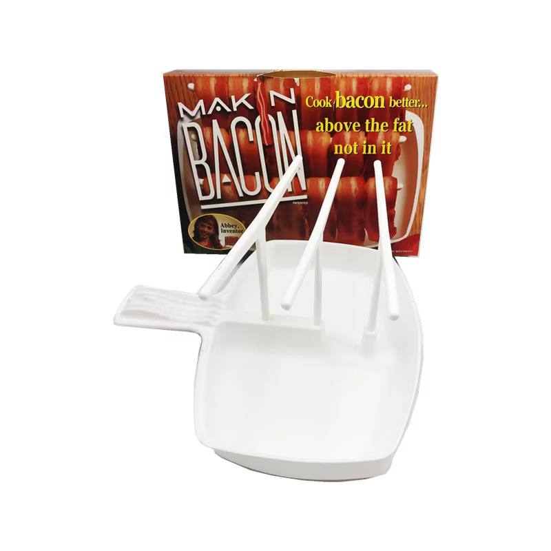 Support à Bacon pour four à micro-ondes, support en plastique pour Barbecue, filtre à Bacon, support
