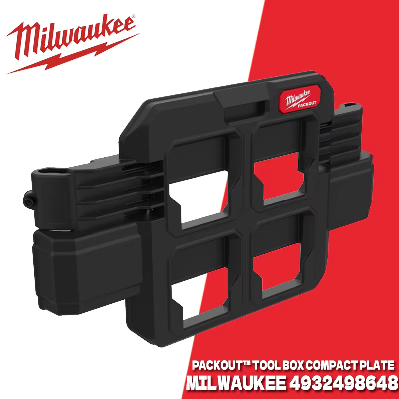 MILWAUKEE 4932498648 boîte à outils plaque compacte accessoires pour outils électriques PACKOUT fixa