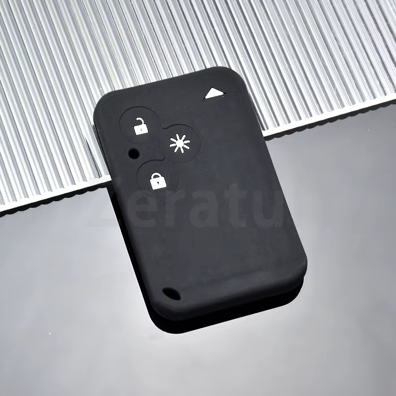 Pour Renault Laguna Espace 3 boutons porte-carte télécommande clé de voiture coque en silicone suppo