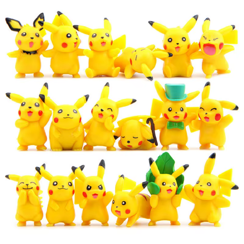 18 pièces/ensemble Pokemon Pikachu figurine Animation poupée mignonne Collection PVC modèle jouets