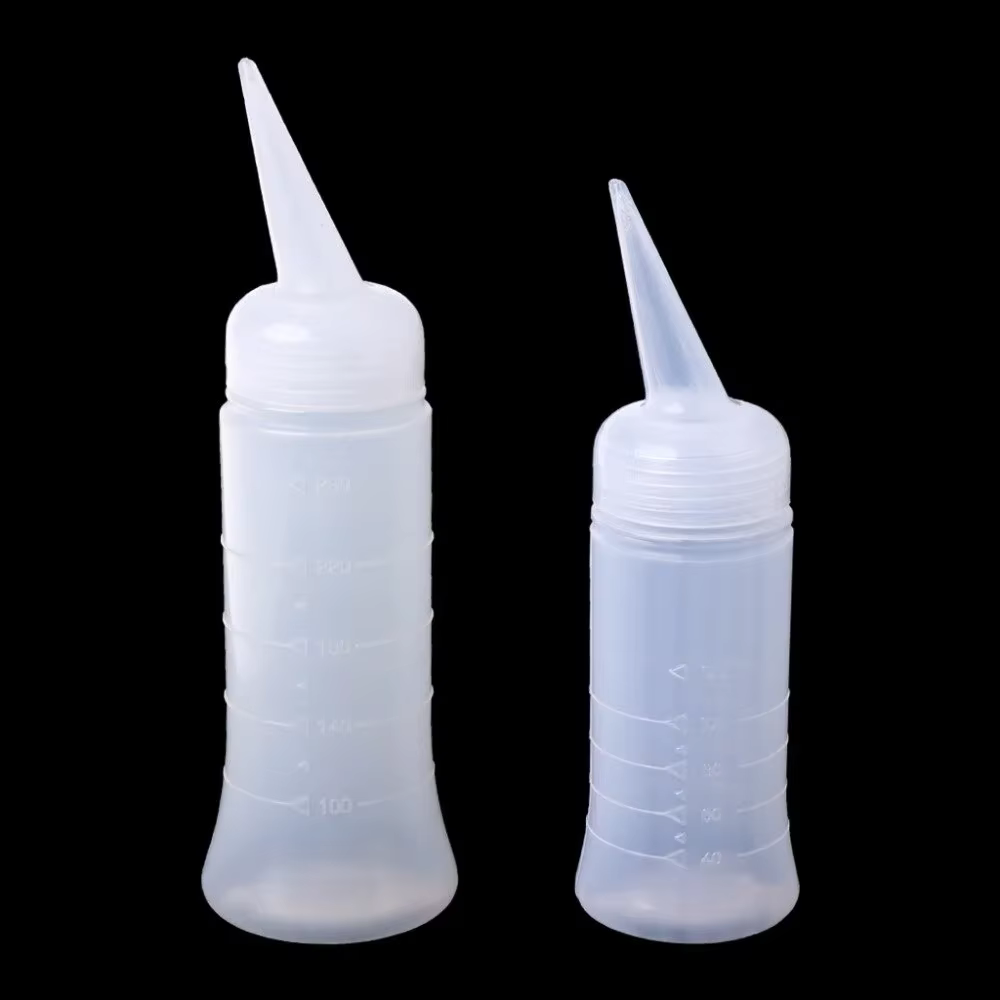 Applicateur de Salon de 120ml/260ml, bouteille en plastique de mesure, outils de coiffure