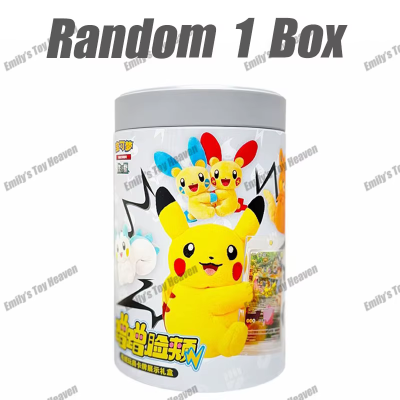 Nouvelles cartes Pokémon chinoises simplifiées, boîte mystère en métal, jouet en peluche PTCG, jouet
