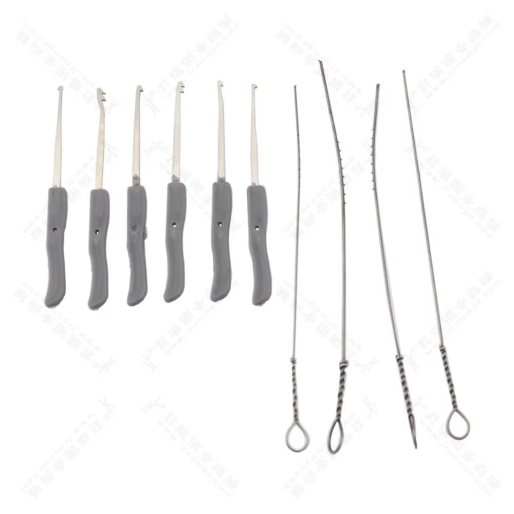 Extracteur de clé cassée, pack d'outils de serrurier, kit prédire cassé, retirer facilement le prédi
