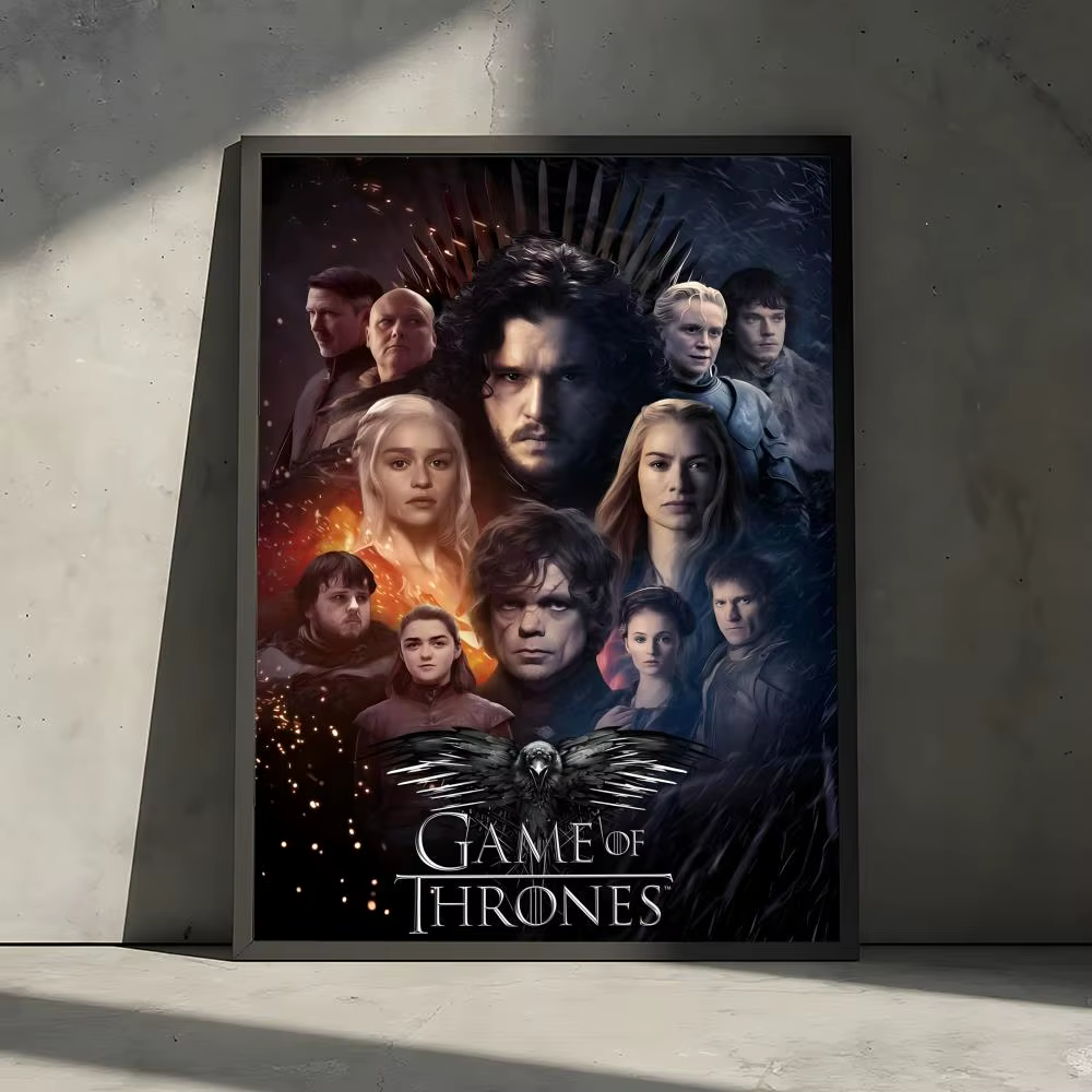 Affiche décorative G-Game of Thrones, autocollants muraux, impression photo pour la décoration de la