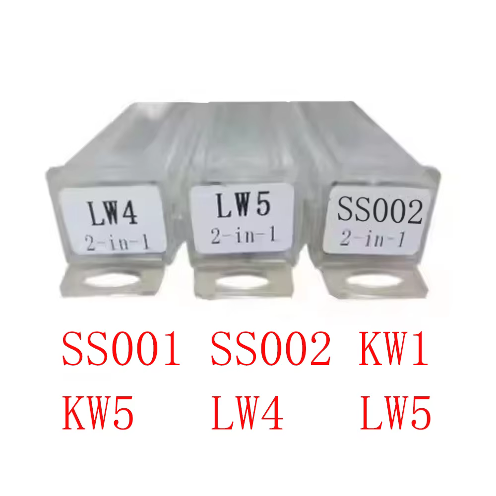 Remise Lishi 2 en 1 SS001 SS002 LW4 LW5 KW1 KW5 outils de serrurier de sélection et de décodeur pour