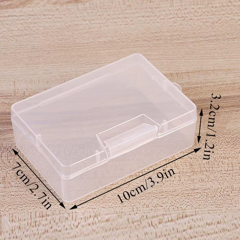 Boîte de rangement transparente en plastique, boîte rectangulaire PP surable, Mini boîtes de rangeme