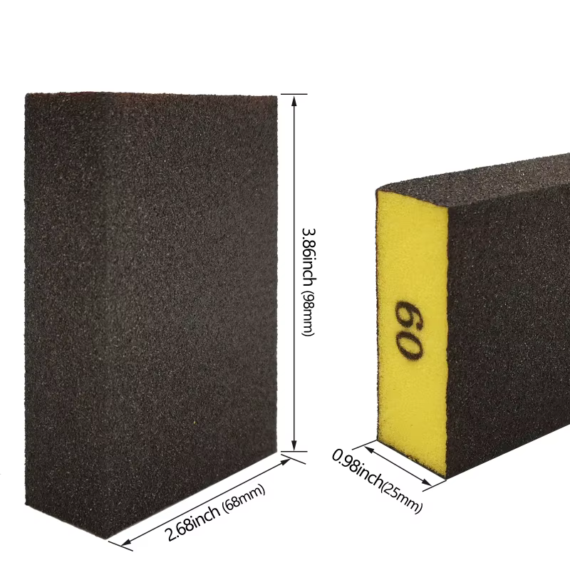 6 pièces/ensemble (60 80 120 180 240 320) bloc de ponçage épais moyen fin, éponges de ponceuse pour