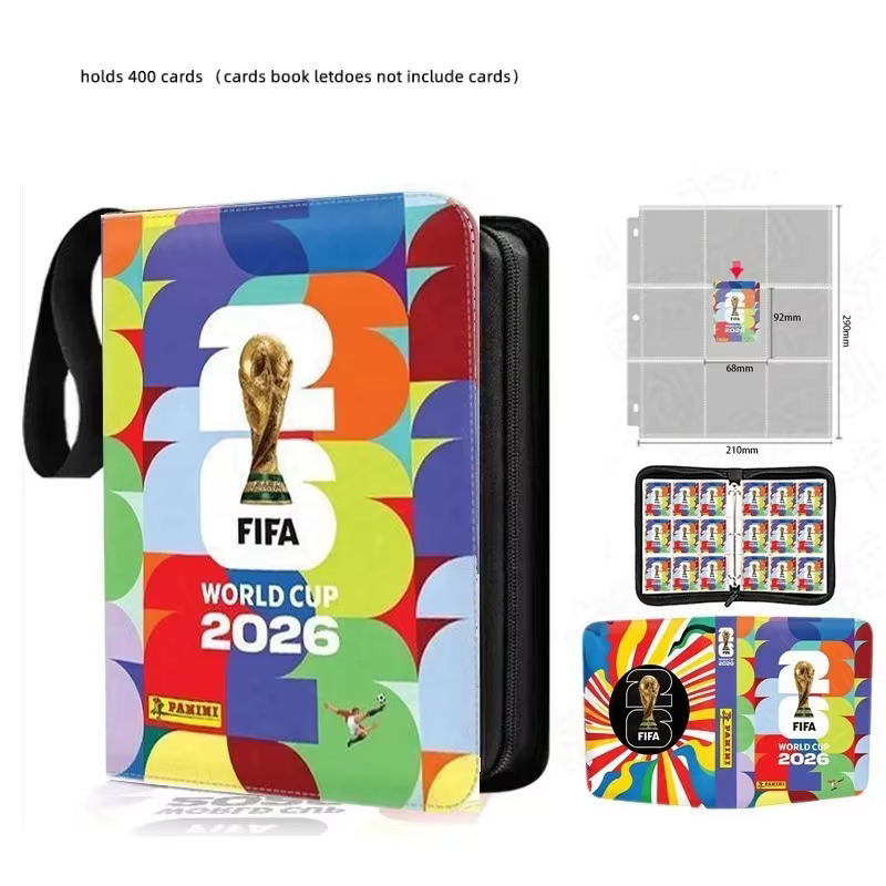 Album de la Coupe du Monde FIFA 2026 – Collection de cartes de stars du football Ronaldo, Messi, Mba