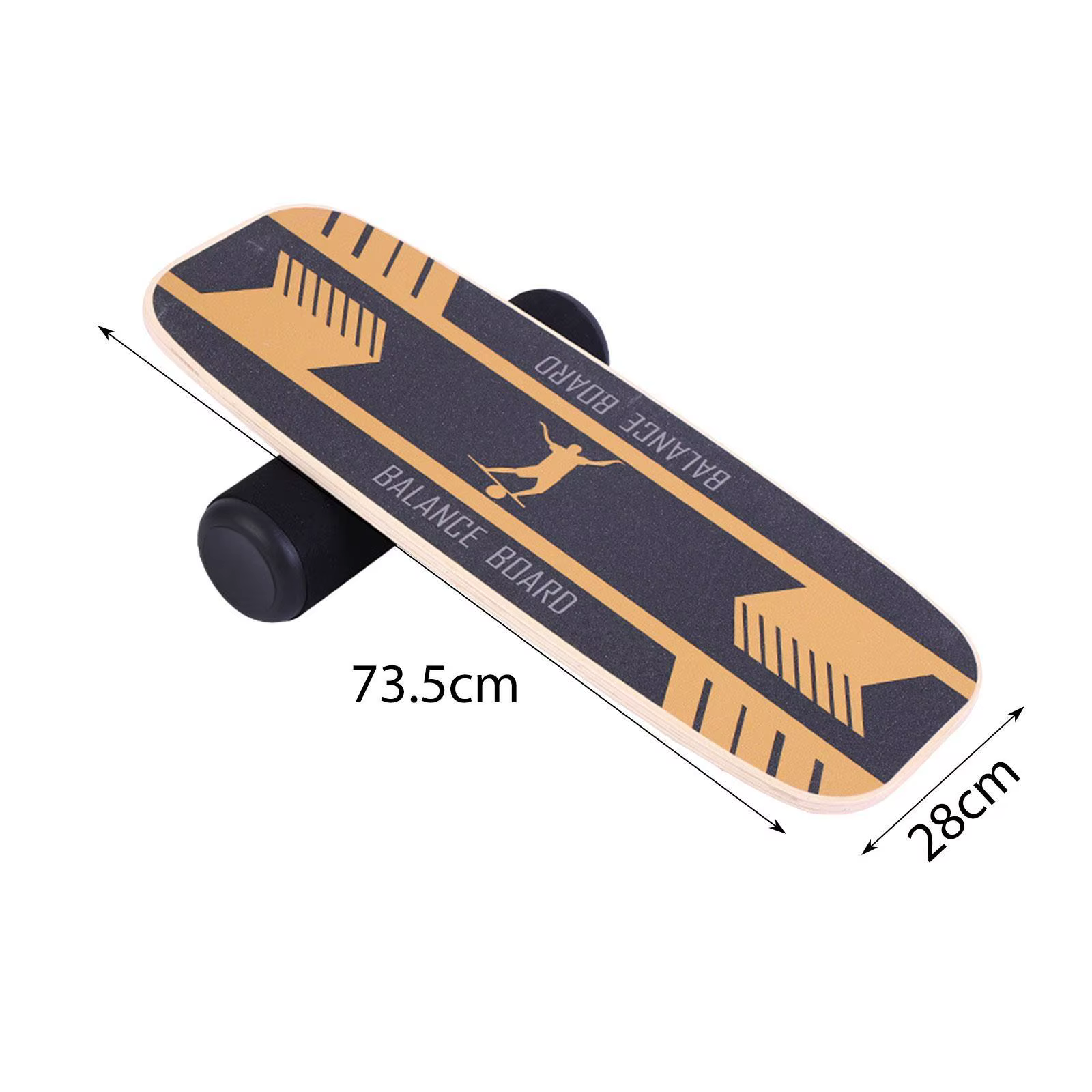 Planche d'équilibre en bois pour adultes, surface coordonnante, planche d'intérieur pour le hockey, 