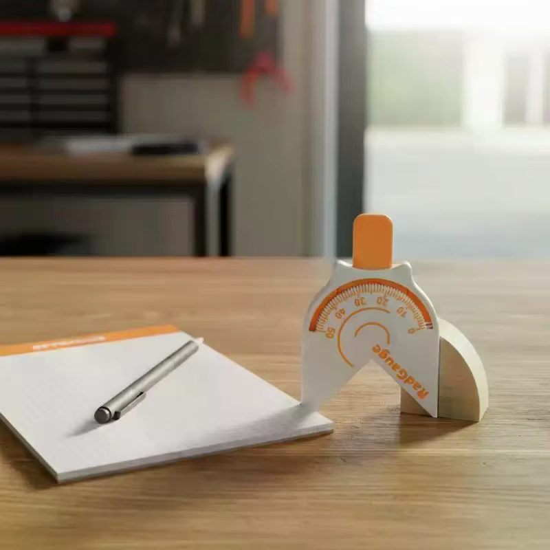 Outil de mesure de rayon d'angle avec échelle, instrument de précision pratique pour la construction