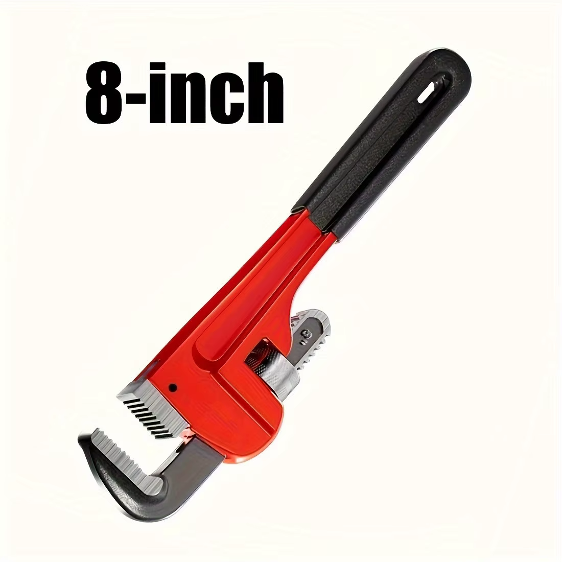 Clé à tuyau droite réglable robuste de 8 pouces/10 pouces/12 pouces, clé de plomberie, clé à tuyau d