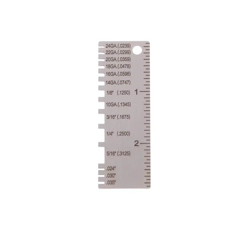 Nouveau jauge de mesure de diamètre de fil rond 0-36 AWG SWG en acier inoxydable pour inspection de