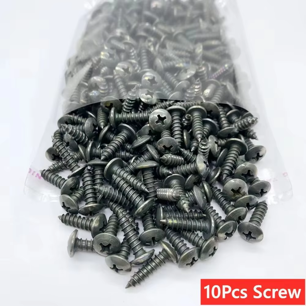 Clip de fixation à vis métallique mixte pour voiture, 100 à 10 pièces, Clip de Type U avec vis, Clip