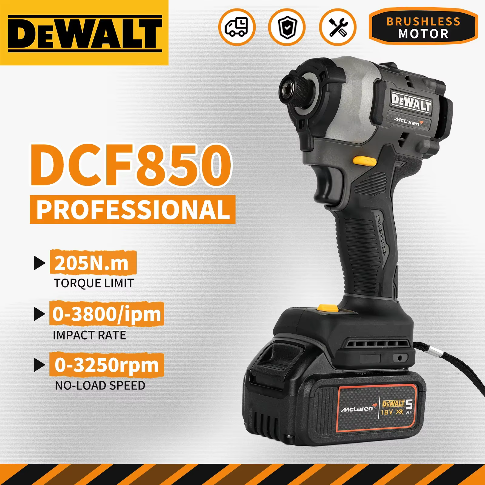Tournevis électrique sans fil DEWALT DCF85M 20V |   Outil électrique à vitesse variable, couple de 2
