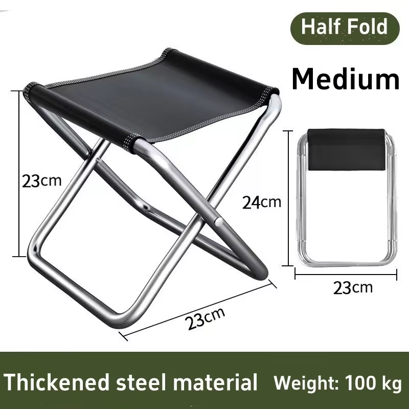 Chaise pliante portable, tabouret de pêche, tabouret de voyage, tabouret de camping, tabouret d'équi
