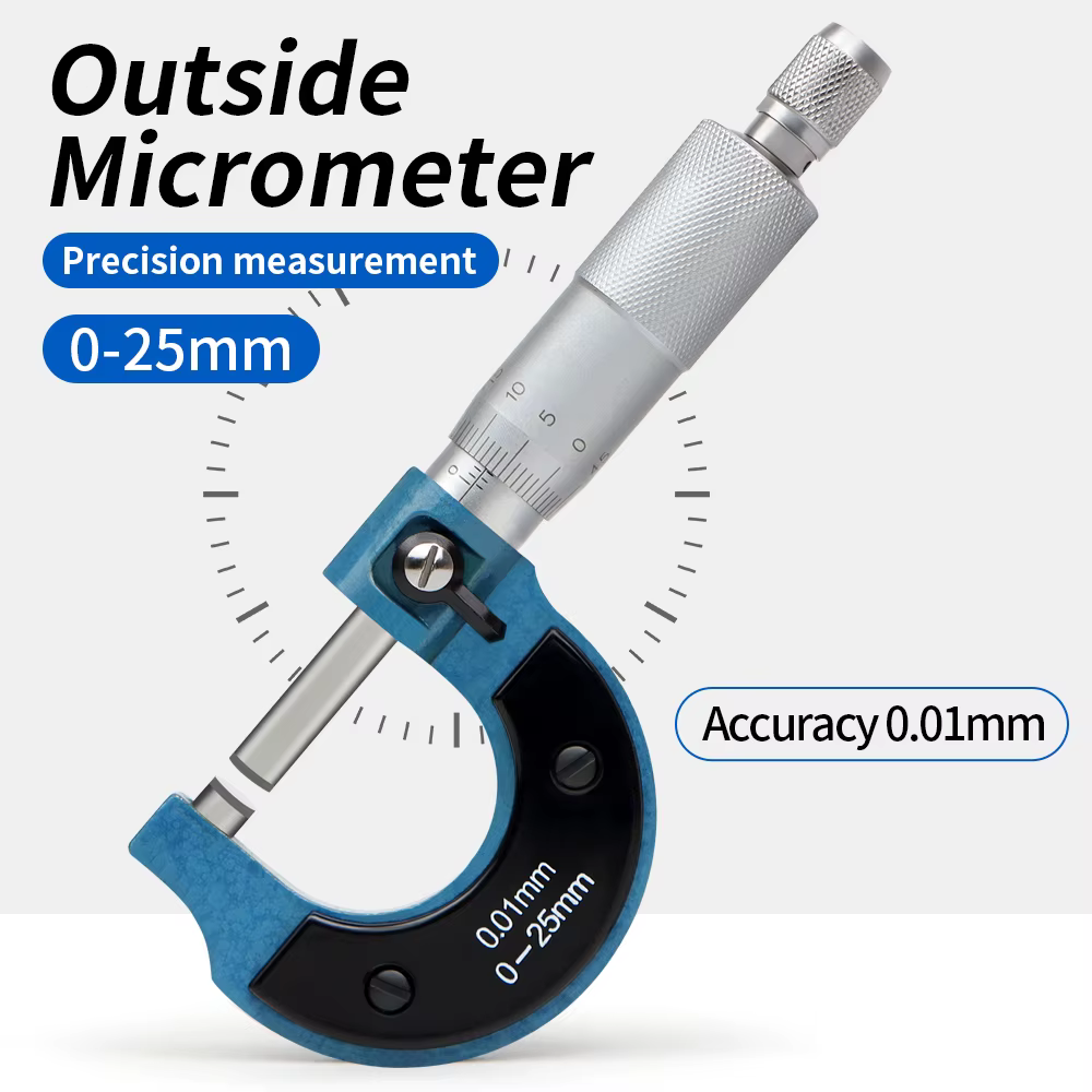 Micromètre Externe Mécanique, Outils de Mesure, Ensemble de Jauges Micrométriques, 0.01mm