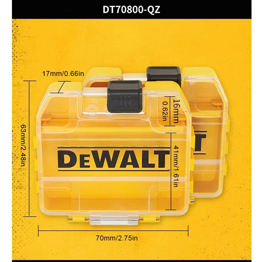 DEWALT DT70800 TSTAK Petite boîte à outils – 2 mini rangements originaux, empilables, multifonctions