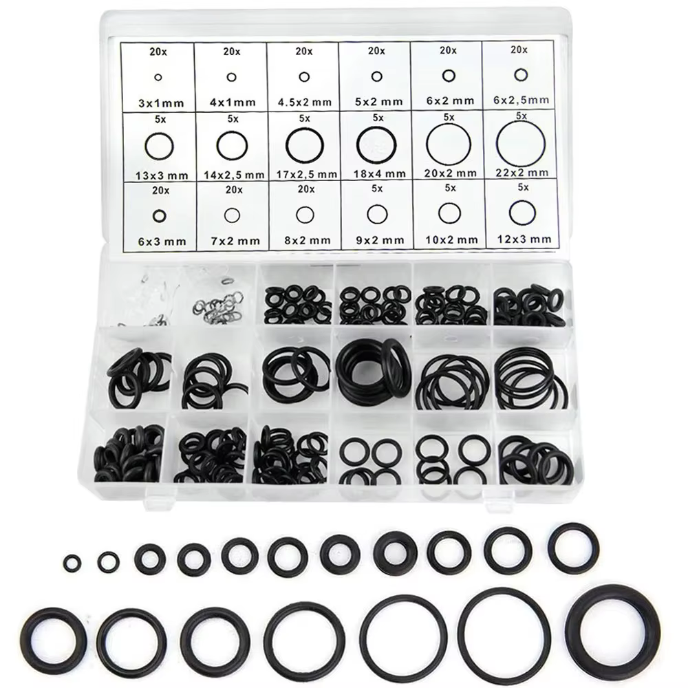 Assortiment de joints toriques universels, ensemble de 419/225 pièces, 32 tailles, joint en caoutcho