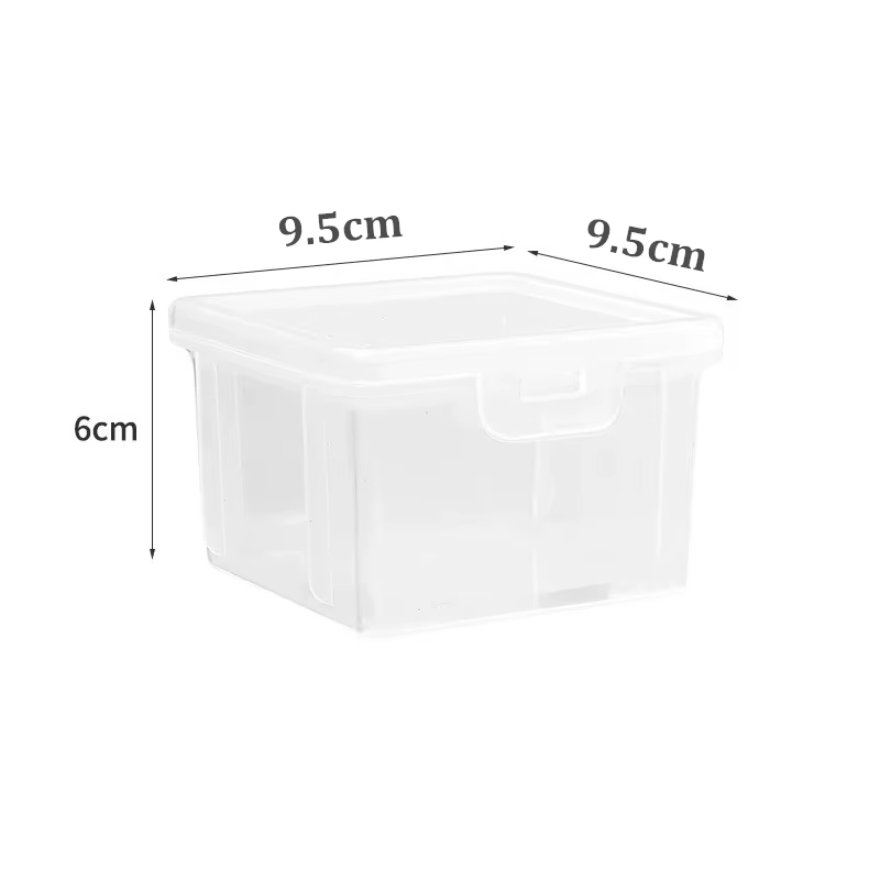 Boîte de rangement multifonctionnelle en plastique transparent pour outils de couture, rangement de 