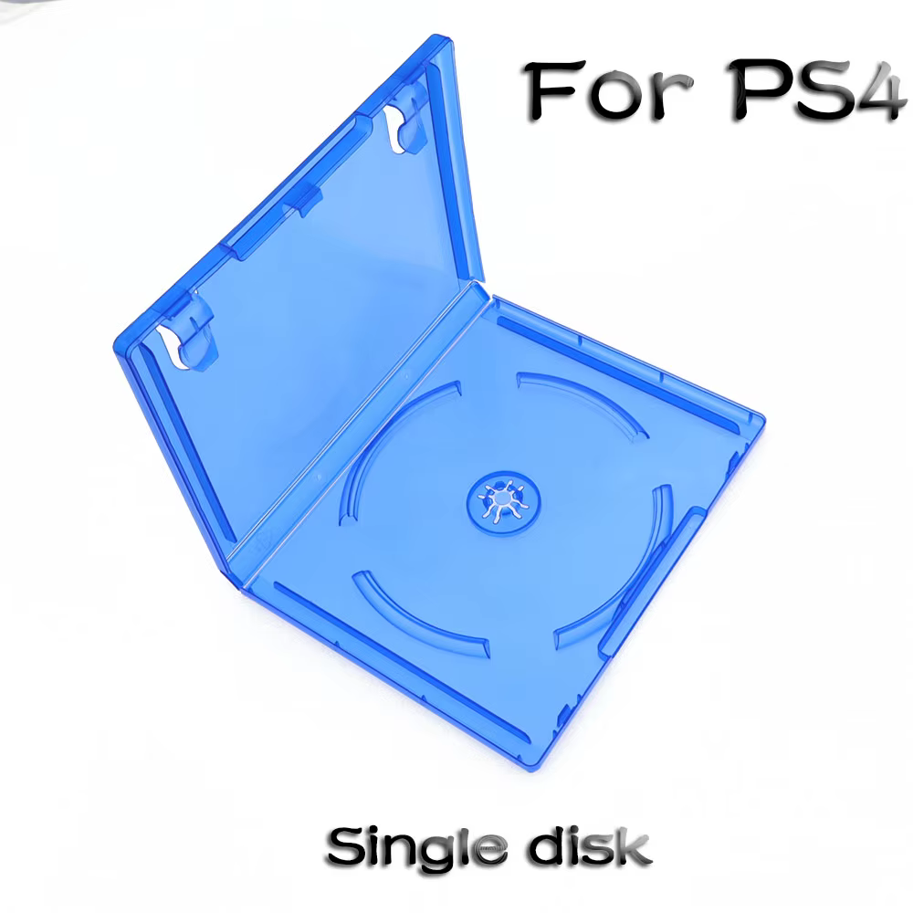 Boîtier de rangement pour CD de jeu PS4/PS5, 5/10 pièces, boîte de rangement transparente bleue pour
