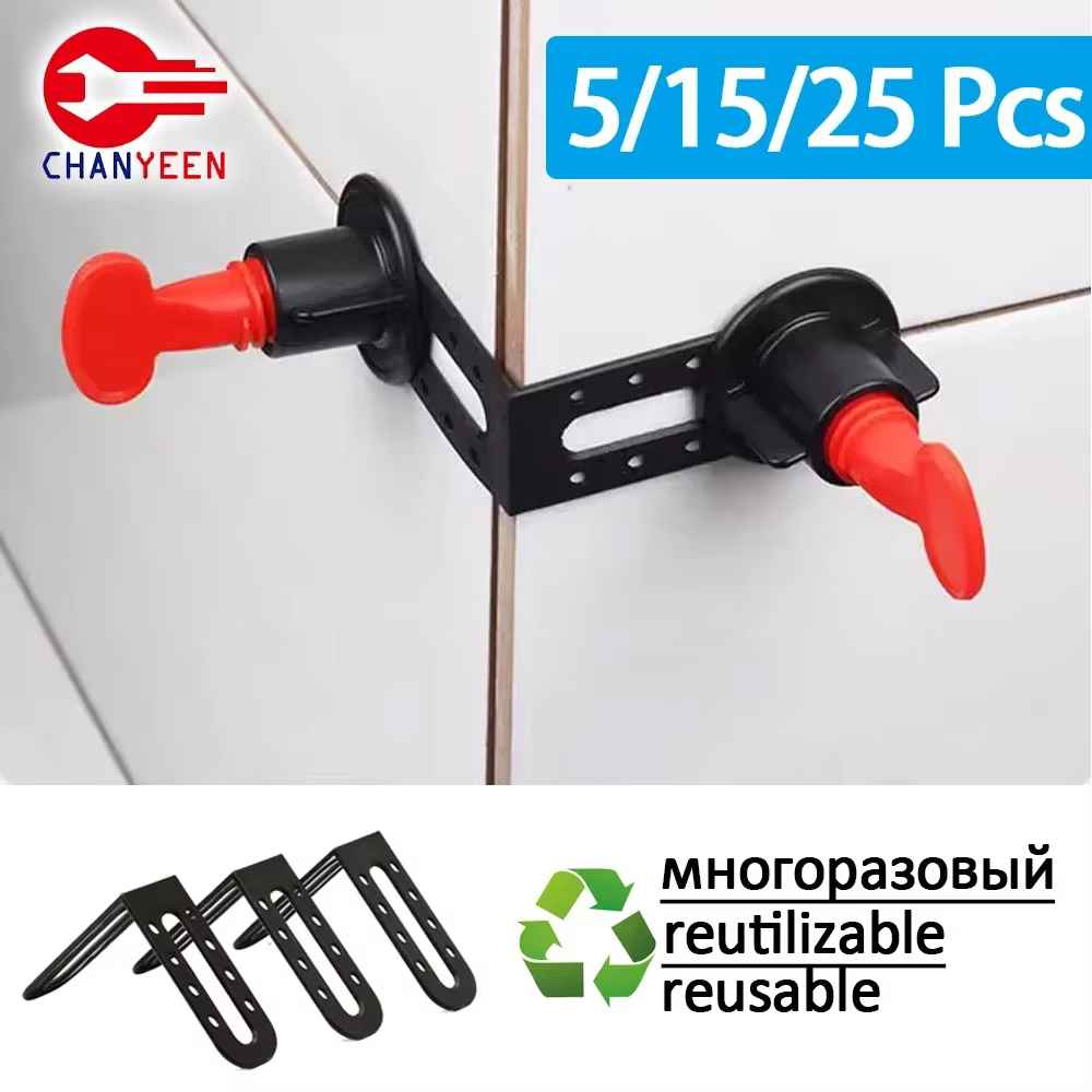 5/15/25 pièces système de nivellement de carrelage Clips Angle mâle pour sol mur niveleur de carrela