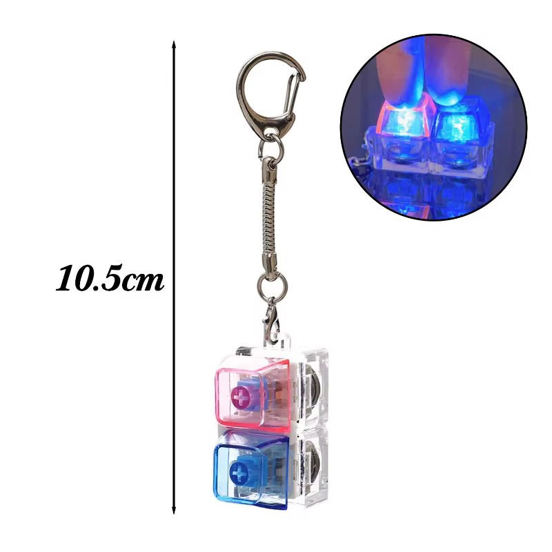 Clavier lumineux à 2/4/9 touches, bouton LED clic-clac pour soulager le stress, jouet anti-anxiété, 