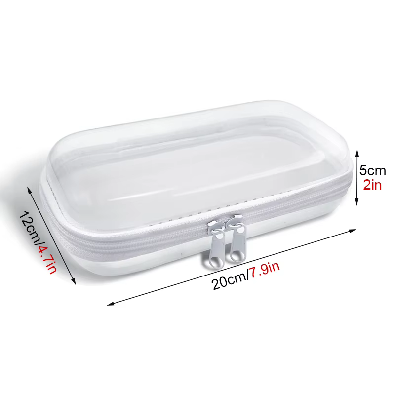 Boîtes de rangement rigides en plastique avec fermeture éclair, empilables, étanches, anti-poussière