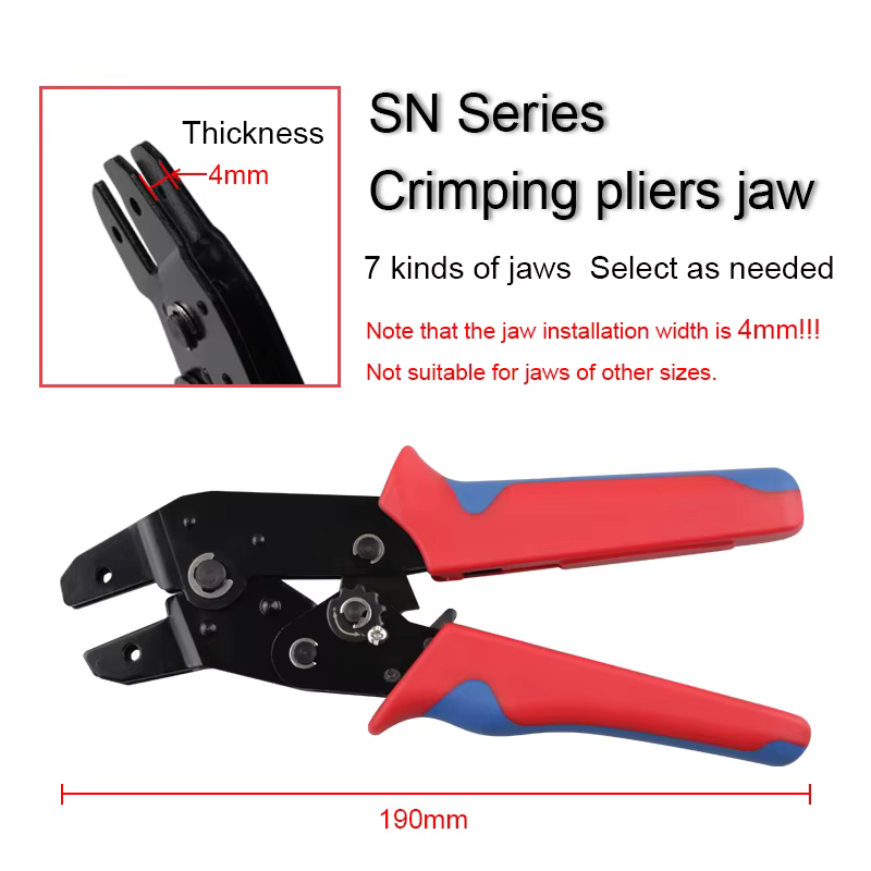 Pince à sertir, mâchoires en alliage SN-2546B 58B 02C 03H 06WF X6/06 48BS utilisées pour sertir les