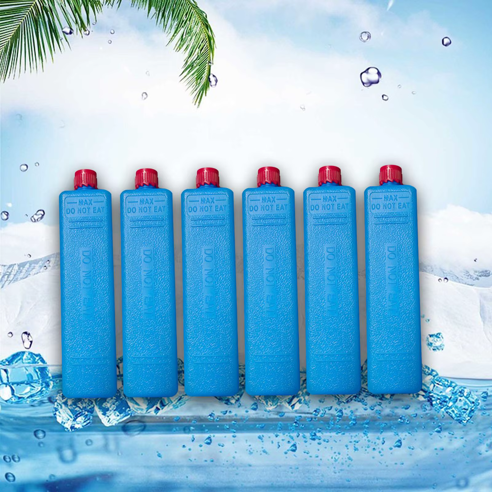 Décennie s de congélation multigéorgiens, 6x boîtes à glace, packs de refroidissement, blocs de cong