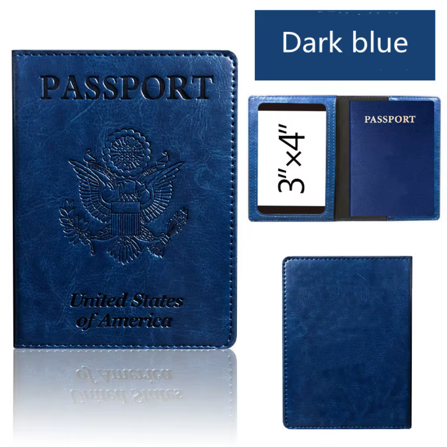 Couverture de porte-passeport, portefeuille essentiel de voyage, blocage RFID, étui pour cartes en c