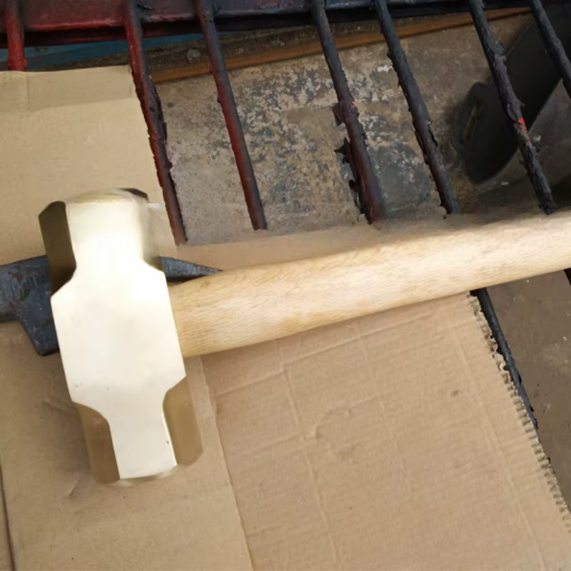 Marteau octogonal en laiton avec manche en bois VPN, outil de quincaillerie, rapDuty domestique, out