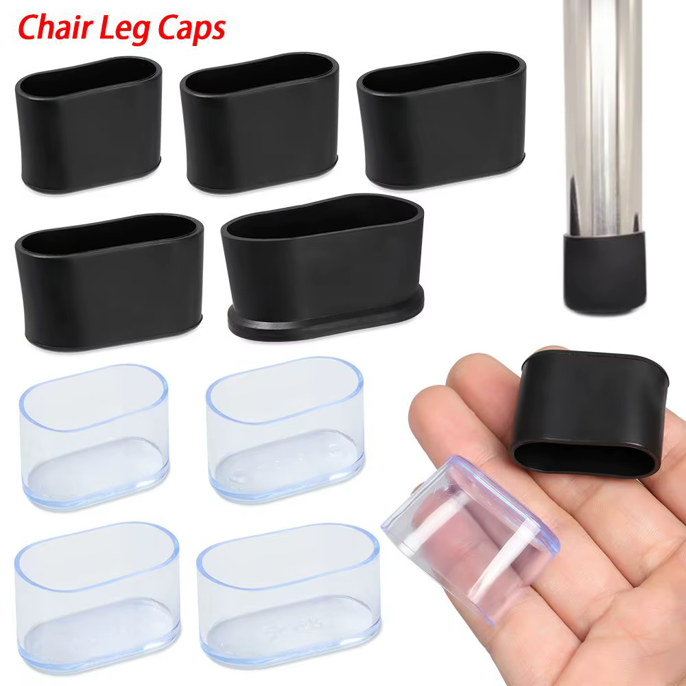 Embouts de pieds de chaise de forme nar, coussinets en silicone pour pieds de meubles, couvertures c