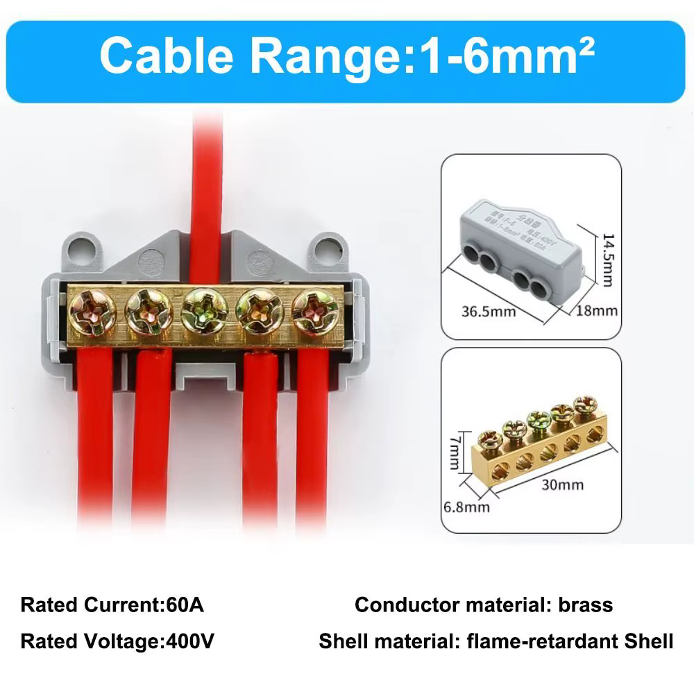 Connecteur de fil haute puissance, séparateur rapide, câble électrique, borniers, ShuBox, gros coura