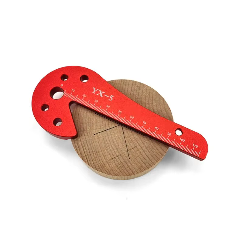 Centre de cercle pour le travail du bois, 1 pièce, 45/90 °   Outil de mesure central, jauges de lign