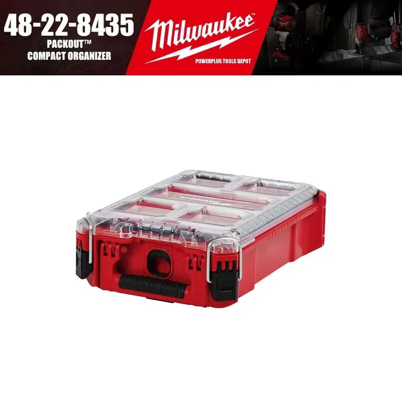 Boîte à outils importée Milwaukee Packout, boîte de rangement industrielle multifonctionnelle pour l