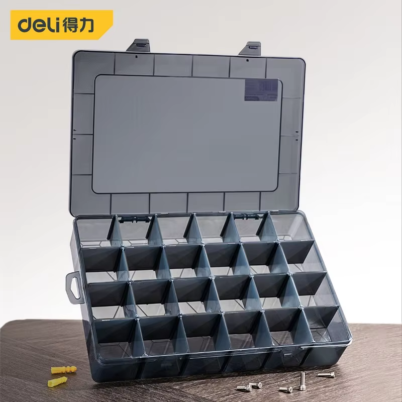 1 pièces multi-lattice fentes boîte à outils boîtes de rangement réglable Transparent boîte à outils