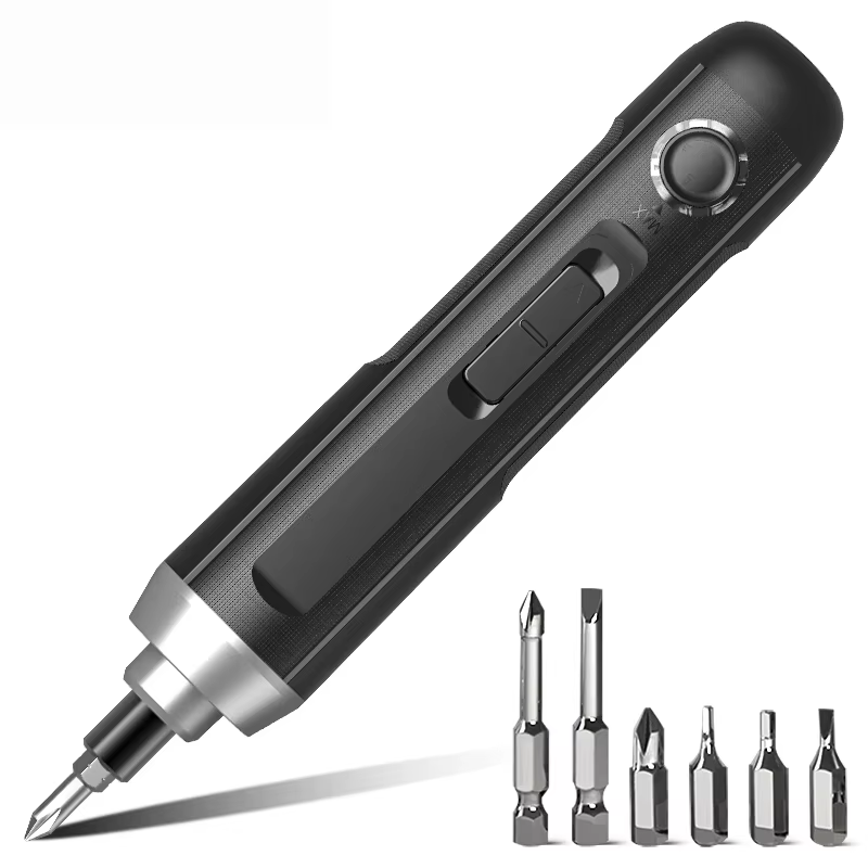 Tournevis électrique Deli sans fil rechargeable avec batterie au lithium, lampe LED, perceuse sans f