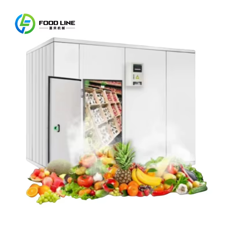 Stockage au froid compact personnalisé peu encombrant, refroidissement rapide pour petits supermarch